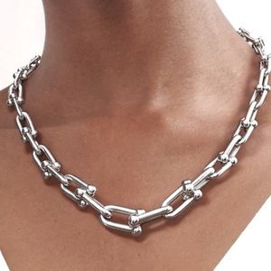 Hardware Graduated U Links Necklace
